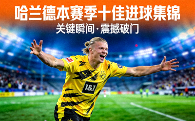 哈兰德本赛季十佳进球集锦封面，哈兰德庆祝